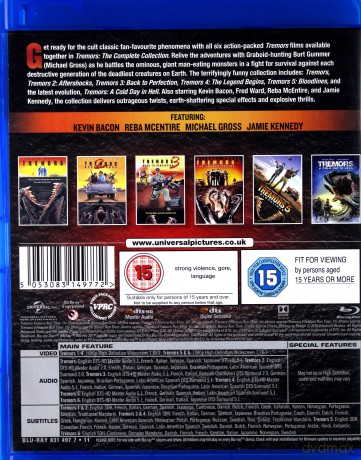 Tremors 1-6 (Wstrząsy 1-5) [6xBlu-Ray]
