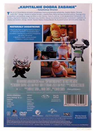 Kapitan Majtas: Pierwszy Wielki Film [DVD]