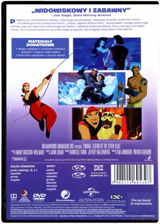 Sindbad: Legenda Siedmiu Mórz [DVD]