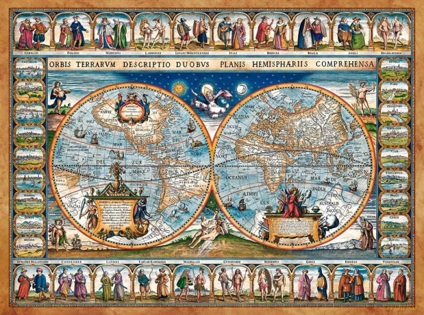 CASTORLAND 2000 el. Mapa Świata [PUZZLE]