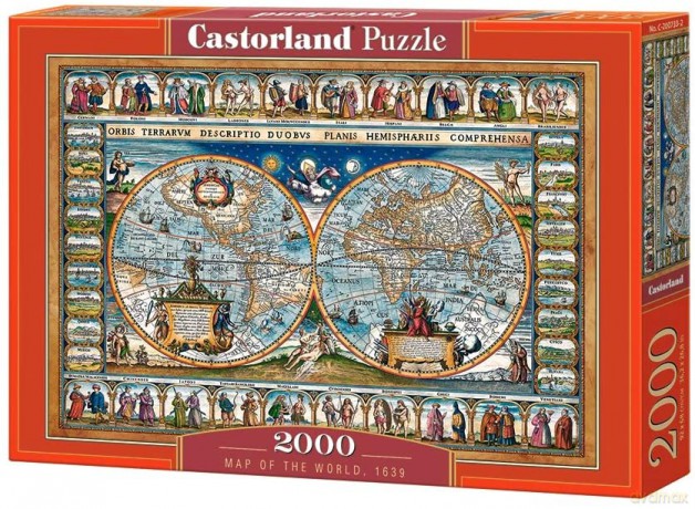 CASTORLAND 2000 el. Mapa Świata [PUZZLE]