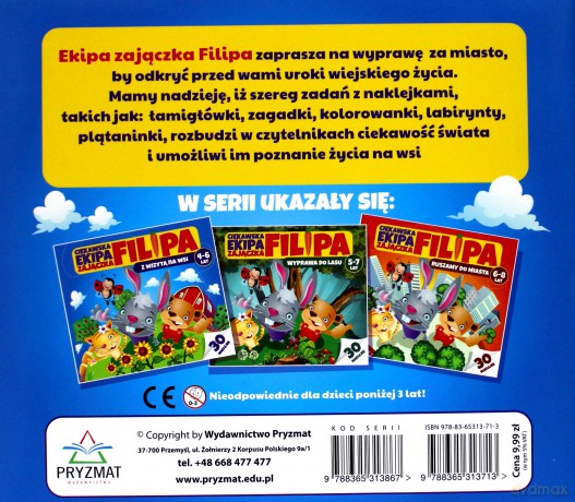 Ciekawska ekipa zajączka Filipa 4-6lat - Martyna Bubicz [KSIĄŻKA]