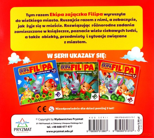 Ciekawska ekipa zajączka Filipa 6-8lat - Martyna Bubicz [KSIĄŻKA]