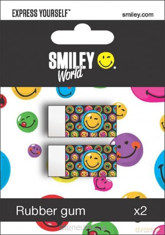 Gumka 2 sztuki Smiley
