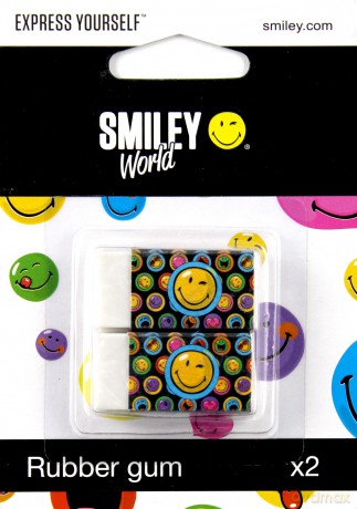 Gumka 2 sztuki Smiley