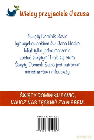 Historia św. Dominika Savio - Francesca Fabris, Giusy Capizzy, Tiziana Longo [KSIĄŻKA]