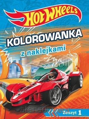 Hot Wheels Kolorowanka z naklejkami. Zeszyt 1 [KSIĄŻKA]