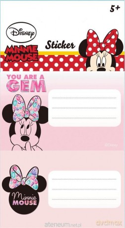 Naklejki na zeszyt Minnie