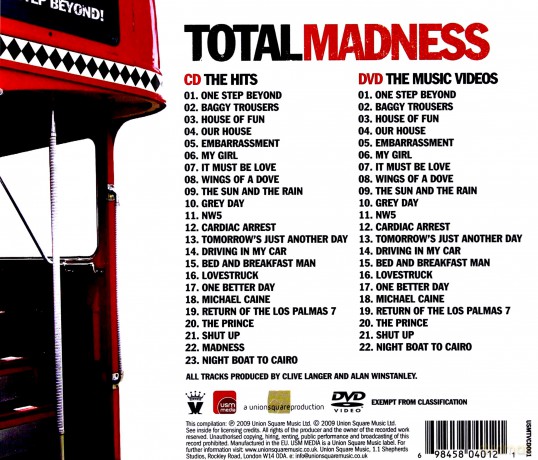 Madness: Total Madnes [CD]+[DVD]
