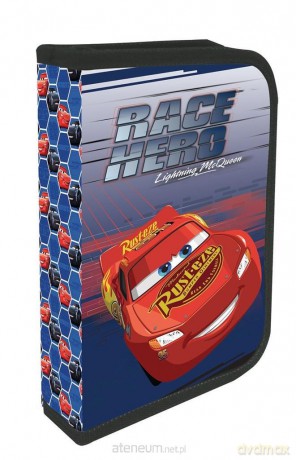 Piórnik 1 suwak 2 klapkowy Cars 3