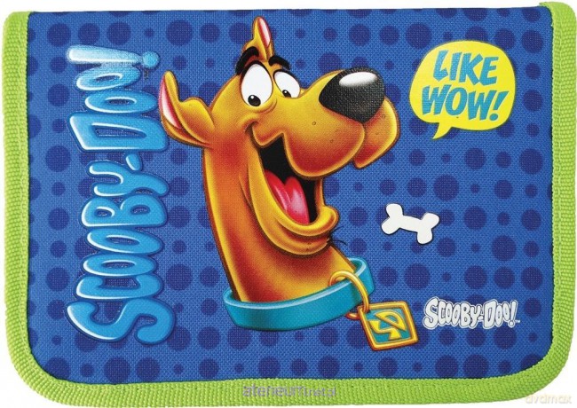 Piórnik 1 suwak 2 klapkowy Scooby Doo