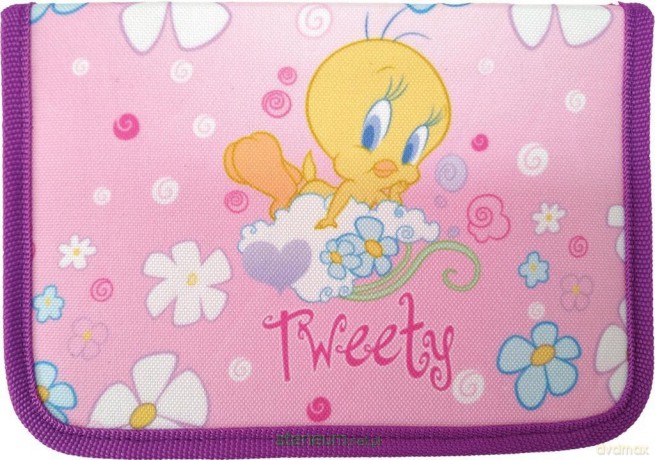 Piórnik 1 suwak 2 klapkowy Tweety