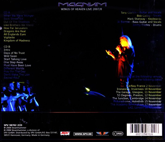Magnum: Wings Of Heaven Live [2CD]