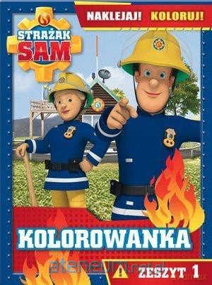 Strażak Sam Kolorowanka Naklejaj!Koloruj! Zeszyt 1 [KSIĄŻKA]