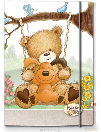 Teczka A4 z gumką Popcorn Bear