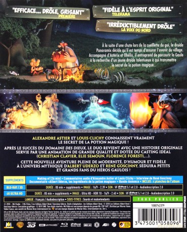 Asterix: The Secret of the Magic Potion (Asterix i Obelix. Tajemnica magicznego wywaru) [Blu-Ray 4K]+[Blu-Ray 3D]+[Blu-Ray]