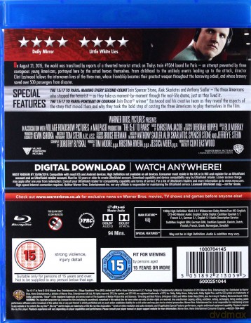 15:17 to Paris (15:17 do Paryża) [Blu-Ray]