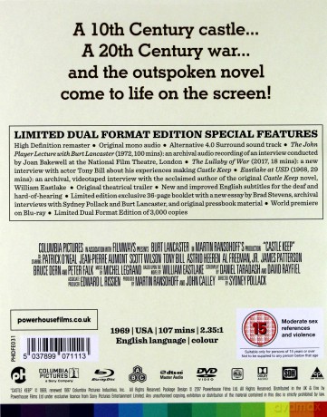Castle Keep (Limited) [Blu-Ray]+[DVD]