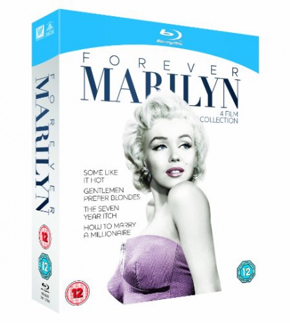 Forever Marilyn Collection (Pół żartem, pół serio / Mężczyźni wolą blondynki / Jak poślubić milionera / Słomiany wdowiec) [4xBlu-Ray]