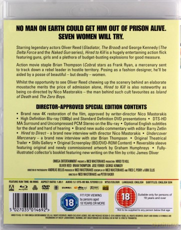 Hired To Kill [2xBlu-Ray]