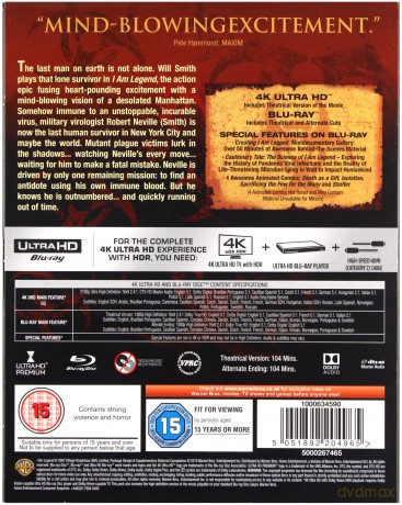 Jestem legendą [Blu-Ray 4K]+[Blu-Ray]