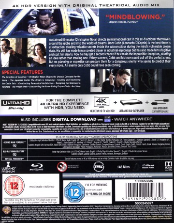 Incepcja [Blu-Ray 4K]+[Blu-Ray]