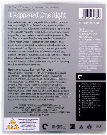 It Happened One Night (Ich noce) [Blu-Ray]