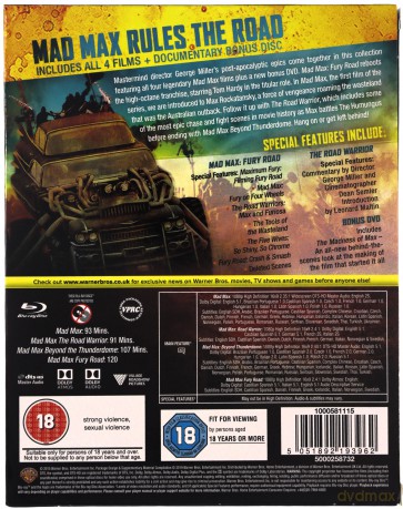 Mad Max Anthology (Mad Max / Mad Max 2 - Wojownik szos / Mad Max 3 / Mad Max: Na drodze gniewu) [5xBlu-Ray]