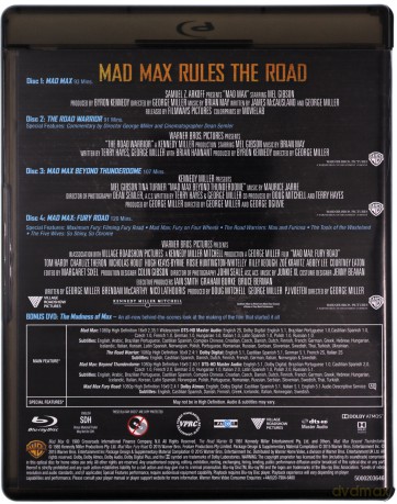 Mad Max Anthology (Mad Max / Mad Max 2 - Wojownik szos / Mad Max 3 / Mad Max: Na drodze gniewu) [5xBlu-Ray]