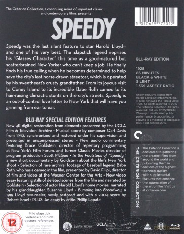 Speedy [Blu-Ray]
