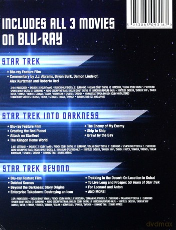 Star Trek / Star Trek Into Darkness / Star Trek Beyond (Star Trek / W ciemność. Star Trek / Star Trek: W nieznane) (Star Trek / W ciemność. Star Trek / Star Trek: W nieznane) [3xBlu-Ray]