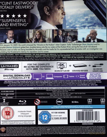 Sully [Blu-Ray 4K]+[Blu-Ray]