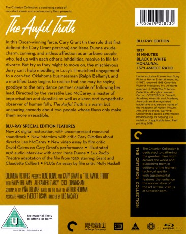 The Awful Truth [Blu-Ray]