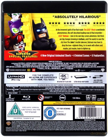 Lego Batman Film [Blu-Ray 4K]+[Blu-Ray]