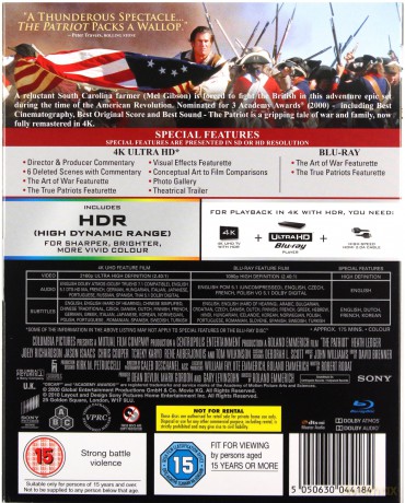Patriota [Blu-Ray 4K]+[Blu-Ray]