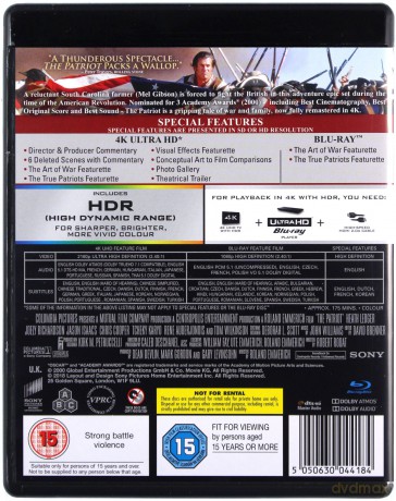 Patriota [Blu-Ray 4K]+[Blu-Ray]