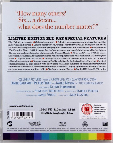 The Pumpkin Eater [Blu-Ray]