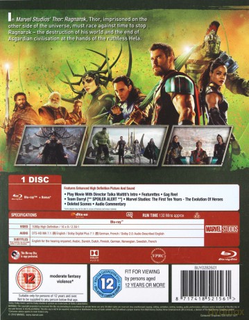 Thor Ragnarok [Blu-Ray]