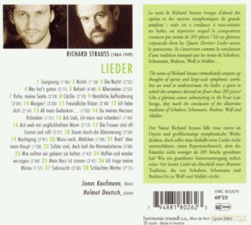 Strauss: Lieder Kaufmann Deutsch (digipack) [CD]