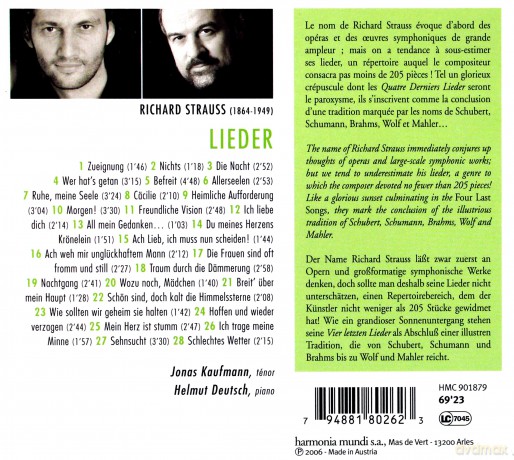 Strauss: Lieder Kaufmann Deutsch (digipack) [CD]