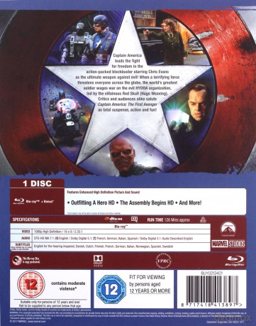 Captain America The First Avenger [Blu-Ray]
