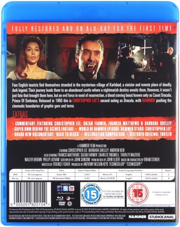 Dracula Prince Of Darkness [Blu-Ray]+[DVD]
