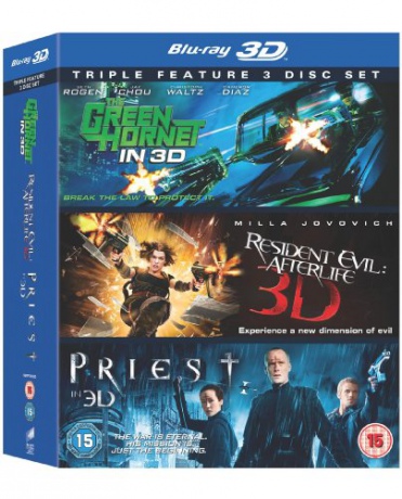 Green Hornet Priest Resident Evil Afterlife [Blu-Ray 3D]+[Blu-Ray]