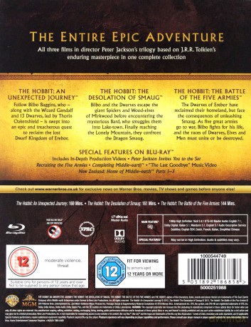 Hobbit Trilogy (Hobbit: Niezwykła podróż / Hobbit: Pustkowie Smauga / Hobbit: Bitwa Pięciu Armii) [6xBlu-Ray]