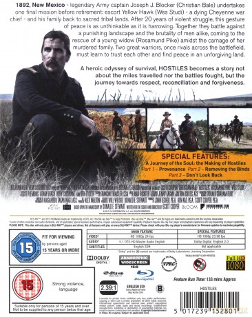 Hostiles film [Blu-Ray]