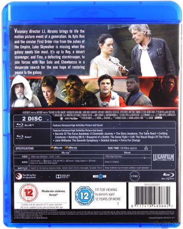 Star Wars Force Awakens (Gwiezdne wojny: Przebudzenie mocy) [2xBlu-Ray]