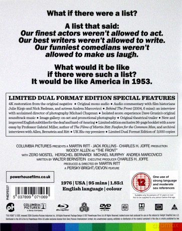 The Front (Limited) [Blu-Ray]+[DVD]