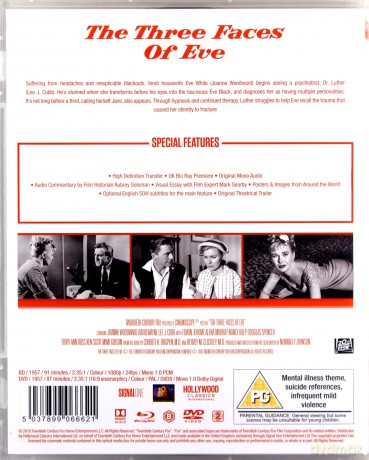 The Three Faces Of Eve [Blu-Ray]+[DVD]
