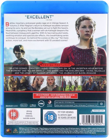 Vikings Season 4 Volume 2 [Blu-Ray]