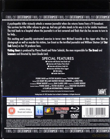 Visiting Hours [Blu-Ray]+[DVD]